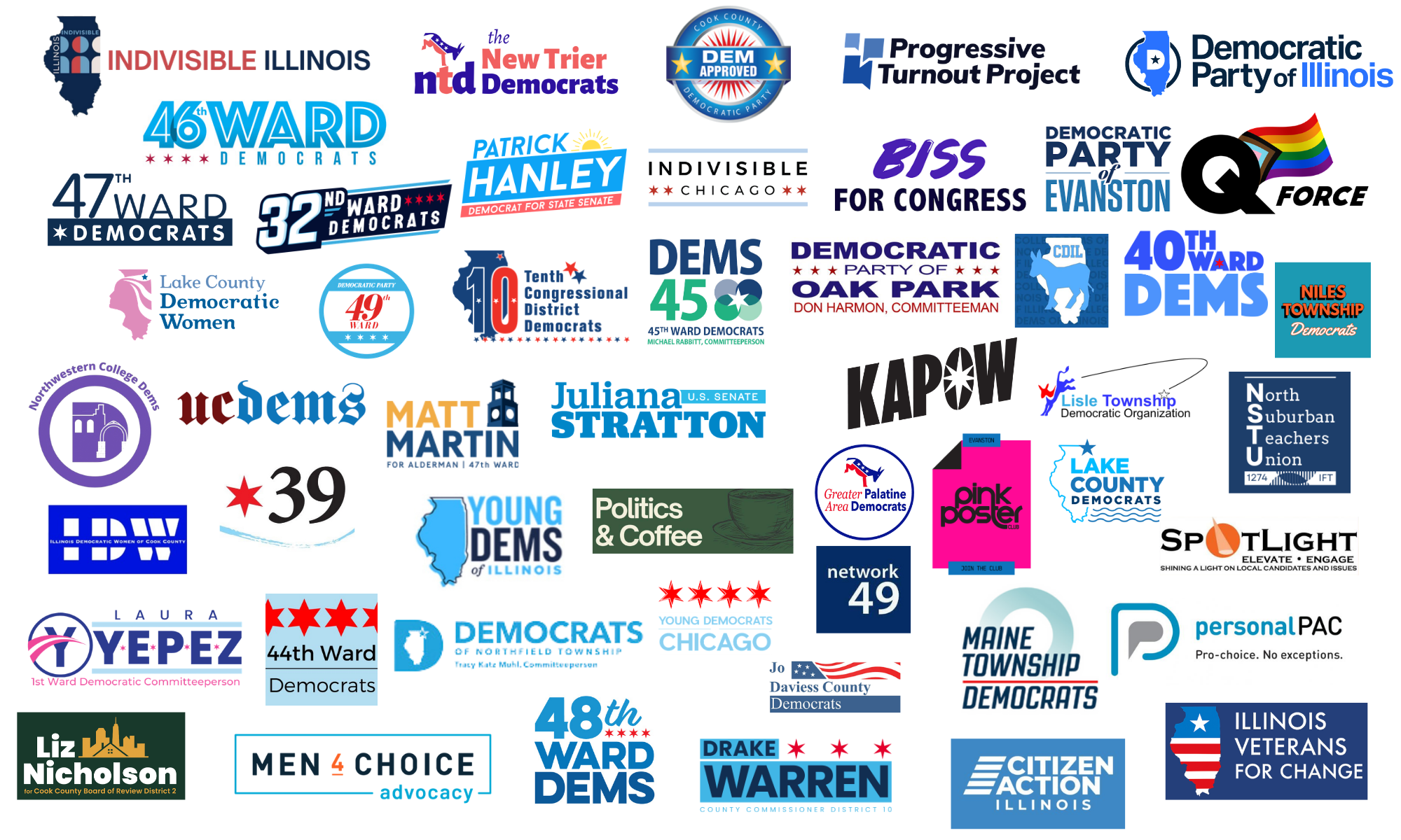 Collage of the 2026 coalition partner logos